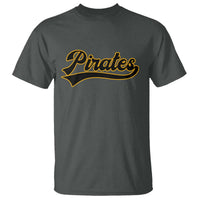 Vintage Pirates T Shirt Varsity Script Retro Sports Jersey Style Baseball Fans