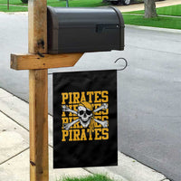 Retro Pirates Garden Flag Vintage Retro Skull Crossbones Baseball Fans