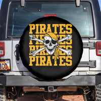 Retro Pirates Spare Tire Cover Vintage Retro Skull Crossbones Baseball Fans