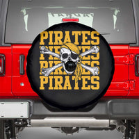 Retro Pirates Spare Tire Cover Vintage Retro Skull Crossbones Baseball Fans