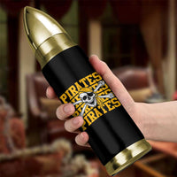 Retro Pirates Bullet Tumbler Vintage Retro Skull Crossbones Baseball Fans