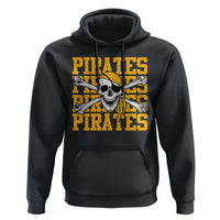 Retro Pirates Hoodie Vintage Retro Skull Crossbones Baseball Fans