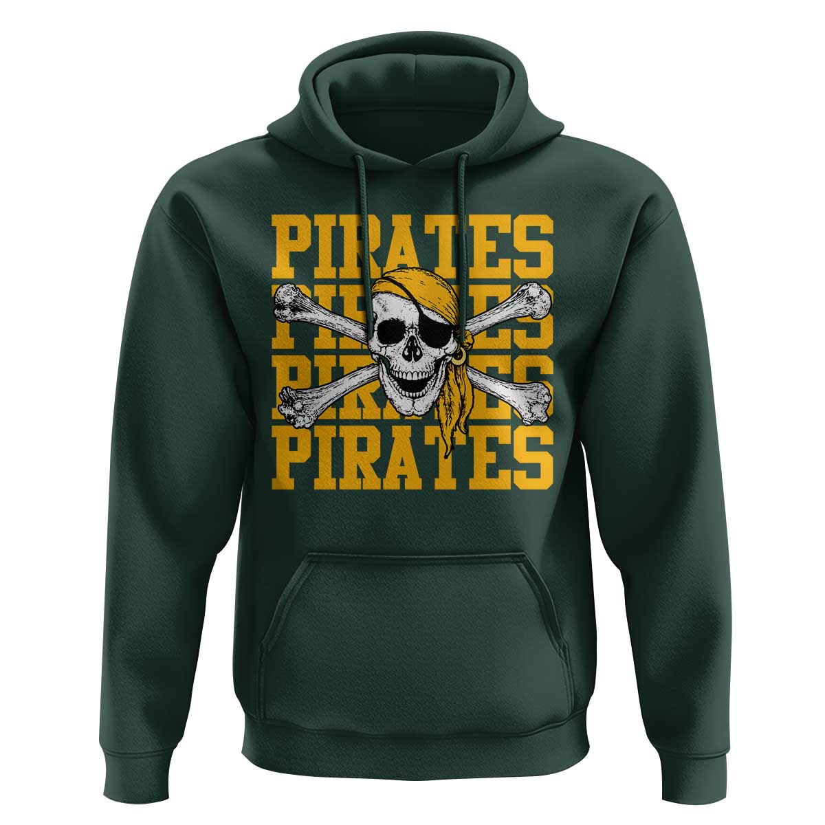 Retro Pirates Hoodie Vintage Retro Skull Crossbones Baseball Fans