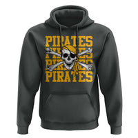 Retro Pirates Hoodie Vintage Retro Skull Crossbones Baseball Fans