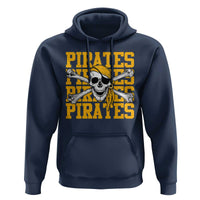 Retro Pirates Hoodie Vintage Retro Skull Crossbones Baseball Fans