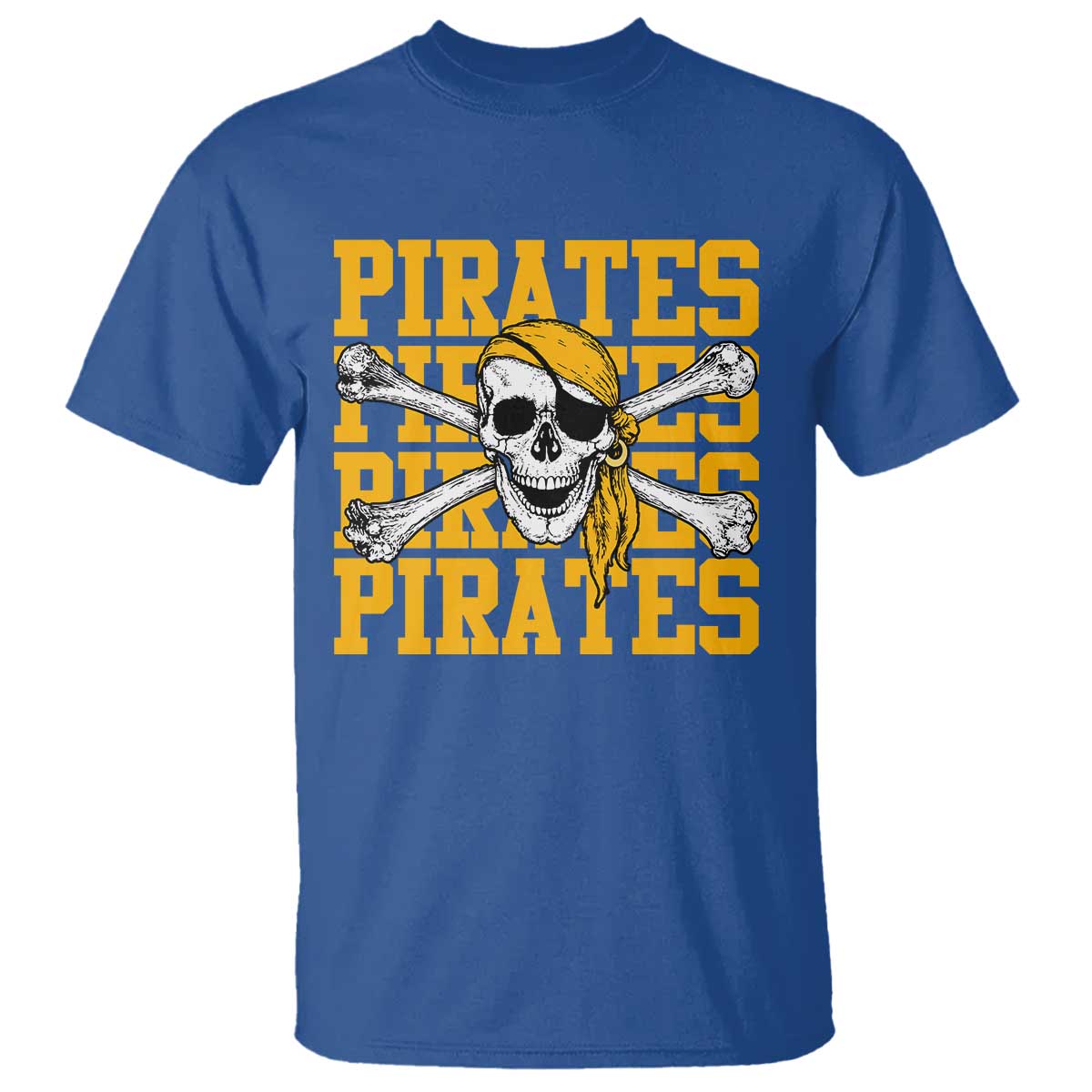 Retro Pirates T Shirt Vintage Retro Skull Crossbones Baseball Fans