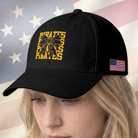 Pirates Coquette Bow Baseball Cap Retro Sports Style Pirate Skull