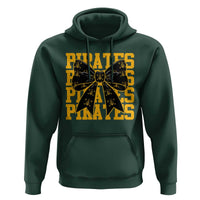 Pirates Coquette Bow Hoodie Retro Sports Style Pirate Skull