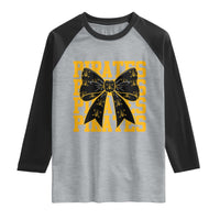 Pirates Coquette Bow Raglan Shirt Retro Sports Style Pirate Skull