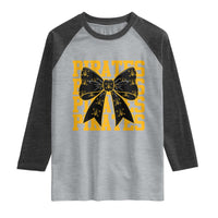 Pirates Coquette Bow Raglan Shirt Retro Sports Style Pirate Skull