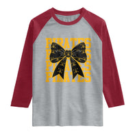 Pirates Coquette Bow Raglan Shirt Retro Sports Style Pirate Skull