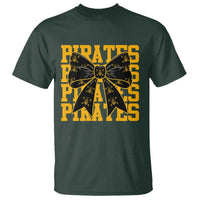 Pirates Coquette Bow T Shirt Retro Sports Style Pirate Skull