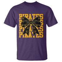 Pirates Coquette Bow T Shirt Retro Sports Style Pirate Skull