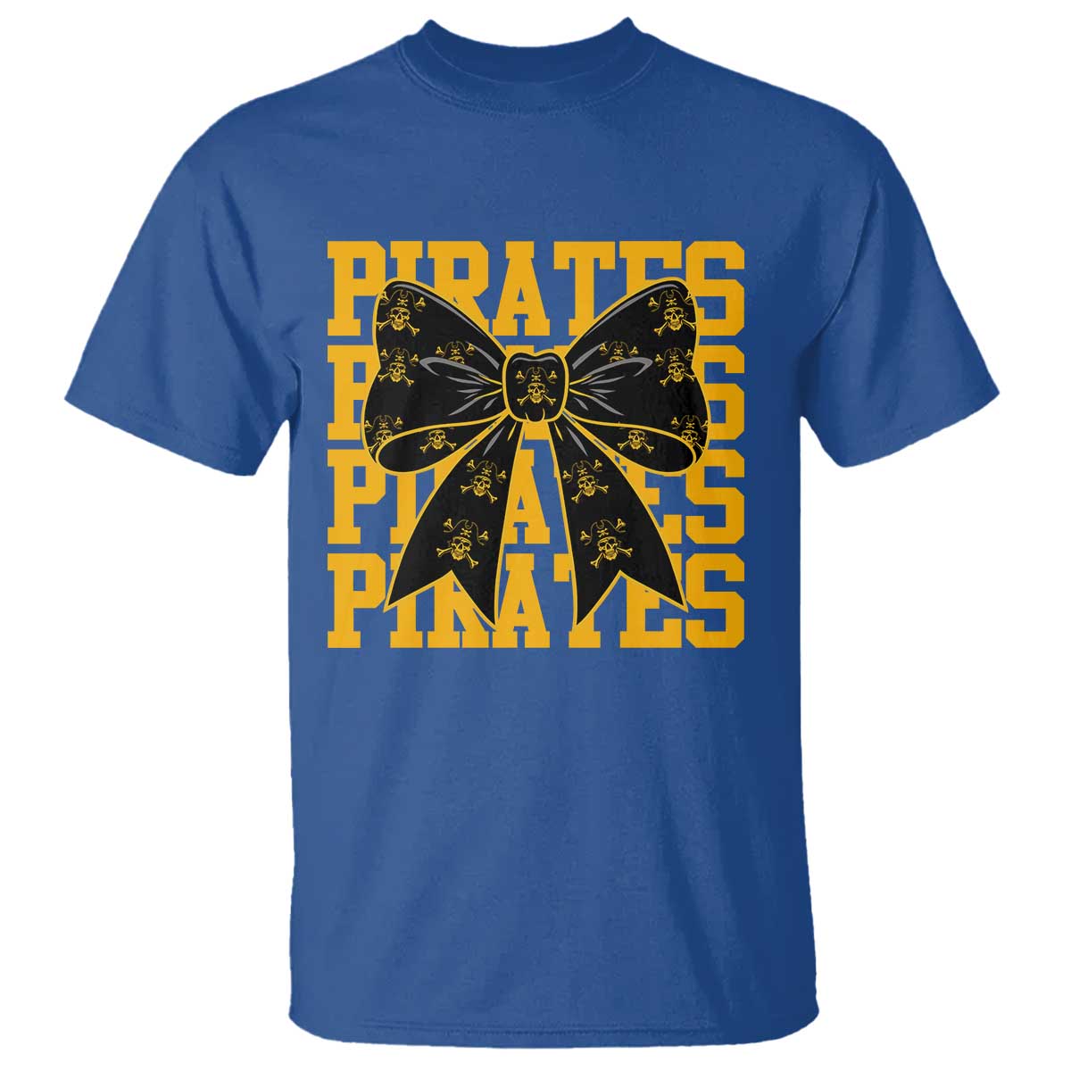 Pirates Coquette Bow T Shirt Retro Sports Style Pirate Skull