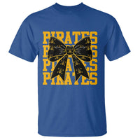 Pirates Coquette Bow T Shirt Retro Sports Style Pirate Skull