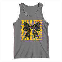 Pirates Coquette Bow Tank Top Retro Sports Style Pirate Skull
