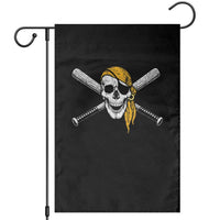 Baseball Pirate Skull Garden Flag Retro Vintage Cross Baseball Bats