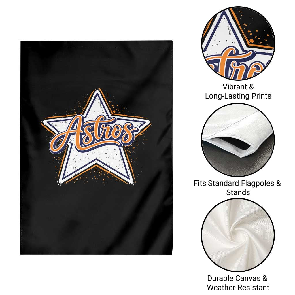 Vintage Astro Script Name Sports Style Garden Flag Retro Baseball Fans