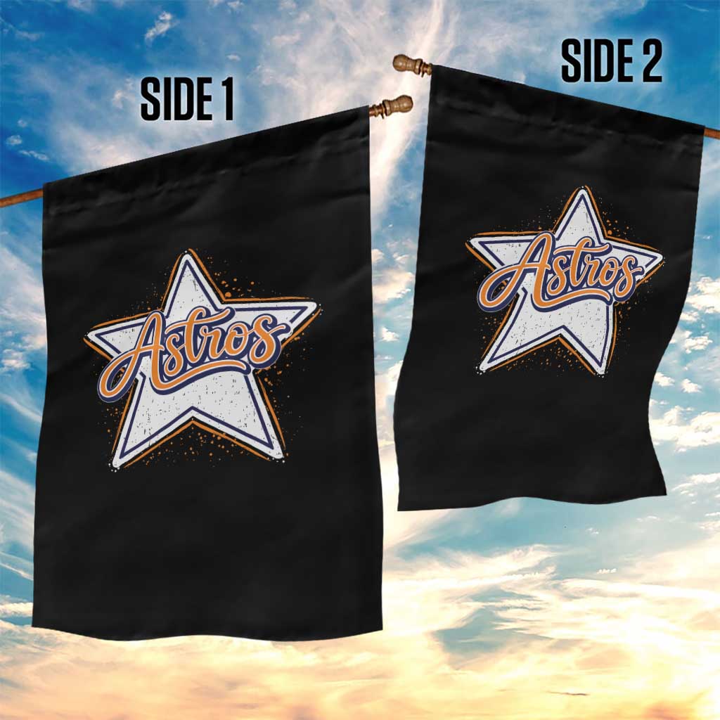 Vintage Astro Script Name Sports Style Garden Flag Retro Baseball Fans