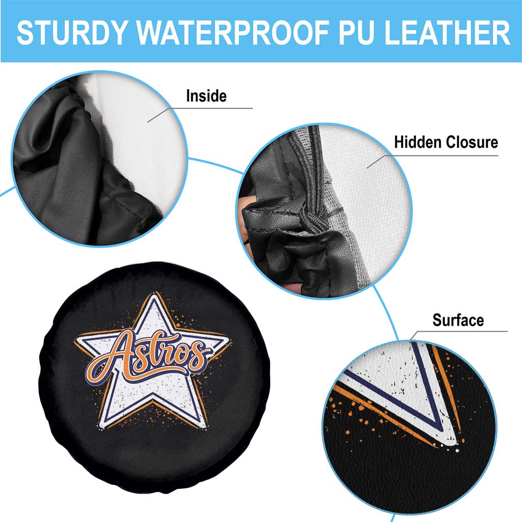 Vintage Astro Script Name Sports Style Spare Tire Cover Retro Baseball Fans