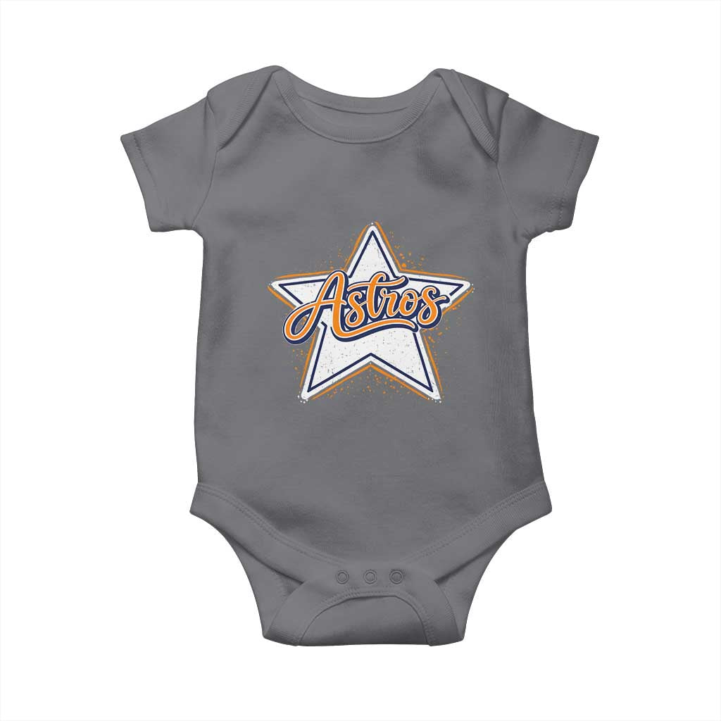 Vintage Astro Script Name Sports Style Baby Onesie Retro Baseball Fans