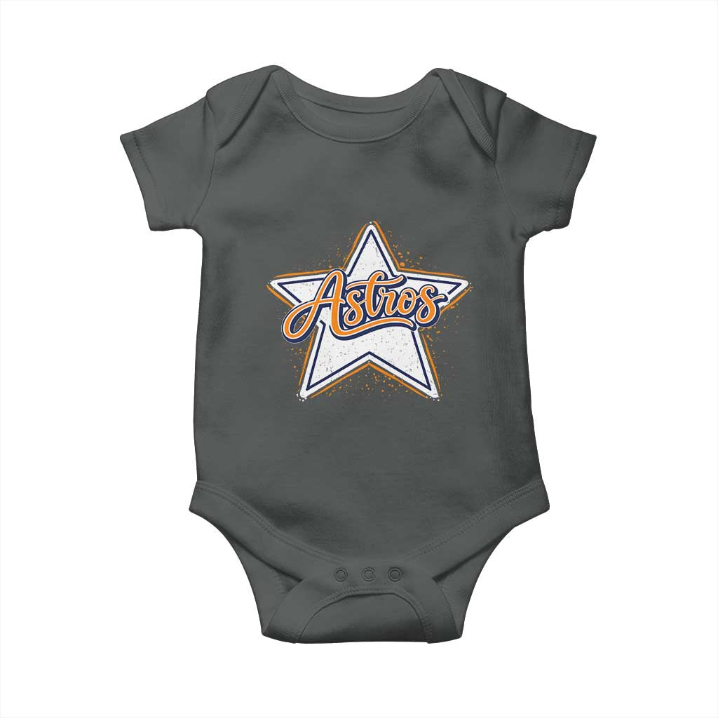 Vintage Astro Script Name Sports Style Baby Onesie Retro Baseball Fans