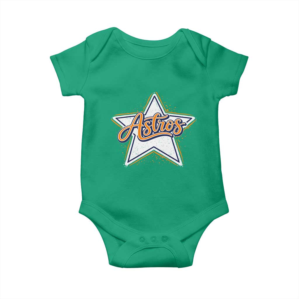 Vintage Astro Script Name Sports Style Baby Onesie Retro Baseball Fans