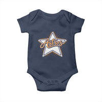 Vintage Astro Script Name Sports Style Baby Onesie Retro Baseball Fans