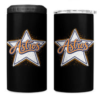 Vintage Astro Script Name Sports Style 4 in 1 Can Cooler Tumbler Retro Baseball Fans