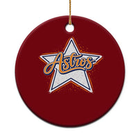 Vintage Astro Script Name Sports Style Ceramic Ornament Retro Baseball Fans