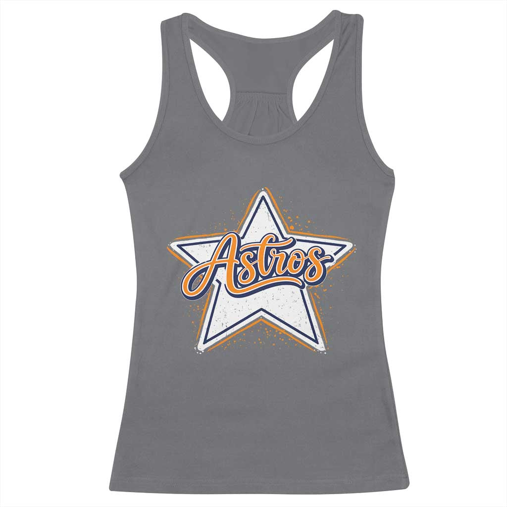 Vintage Astro Script Name Sports Style Racerback Tank Top Retro Baseball Fans
