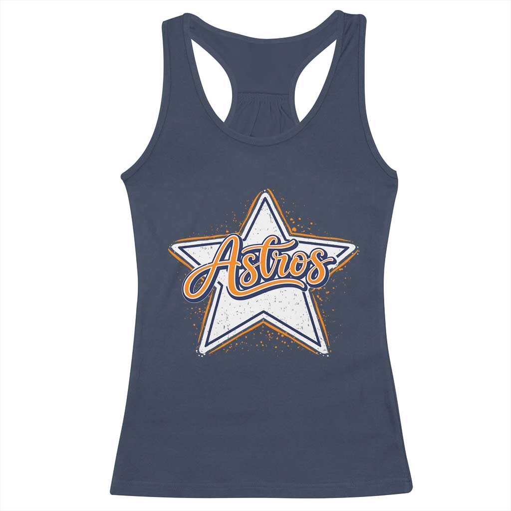 Vintage Astro Script Name Sports Style Racerback Tank Top Retro Baseball Fans