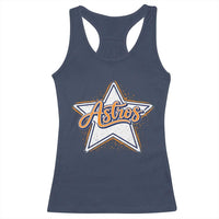 Vintage Astro Script Name Sports Style Racerback Tank Top Retro Baseball Fans