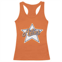 Vintage Astro Script Name Sports Style Racerback Tank Top Retro Baseball Fans