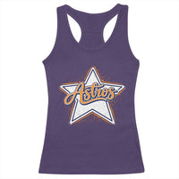 Vintage Astro Script Name Sports Style Racerback Tank Top Retro Baseball Fans