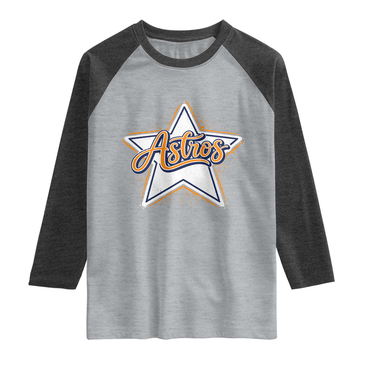 Vintage Astro Script Name Sports Style Raglan Shirt Retro Baseball Fans