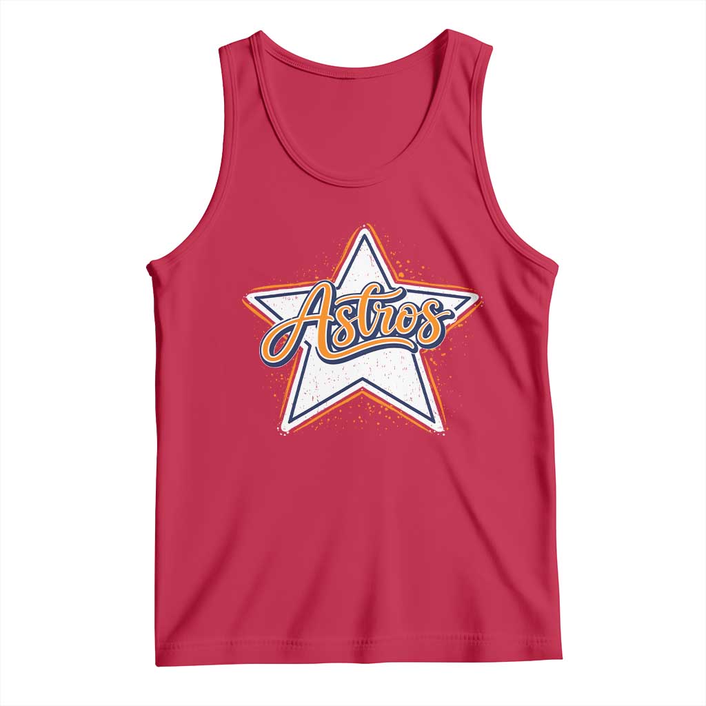 Vintage Astro Script Name Sports Style Tank Top Retro Baseball Fans