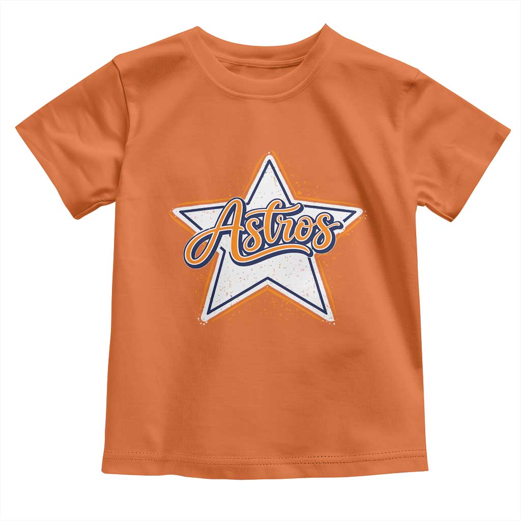 Vintage Astro Script Name Sports Style Toddler T Shirt Retro Baseball Fans
