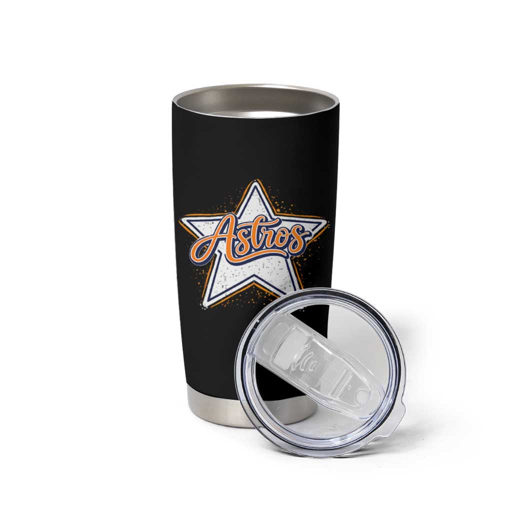 Vintage Astro Script Name Sports Style Tumbler Cup Retro Baseball Fans