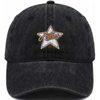 Vintage Astro Script Name Sports Style Washed Cotton Baseball Cap Retro Baseball Fans