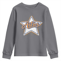 Vintage Astro Script Name Sports Style Youth Sweatshirt Retro Baseball Fans
