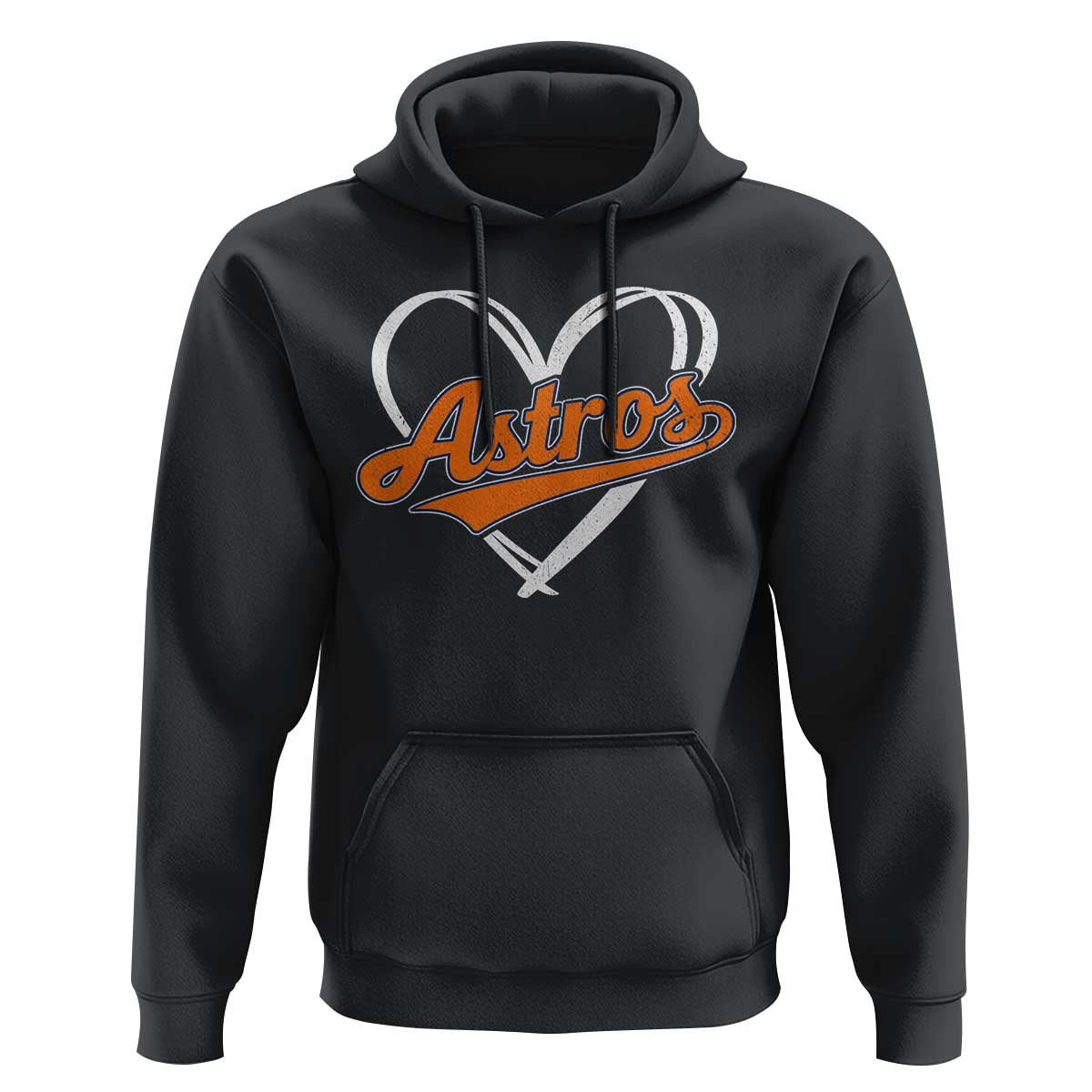 Vintage Astro Name Sports Style Hoodie Varsity Script Vintage Baseball Heart Graphic