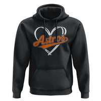 Vintage Astro Name Sports Style Hoodie Varsity Script Vintage Baseball Heart Graphic