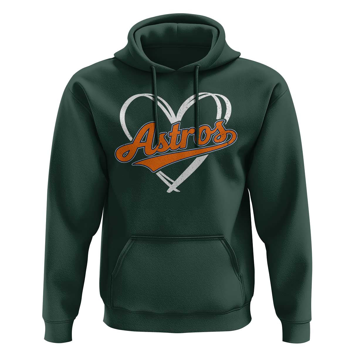 Vintage Astro Name Sports Style Hoodie Varsity Script Vintage Baseball Heart Graphic
