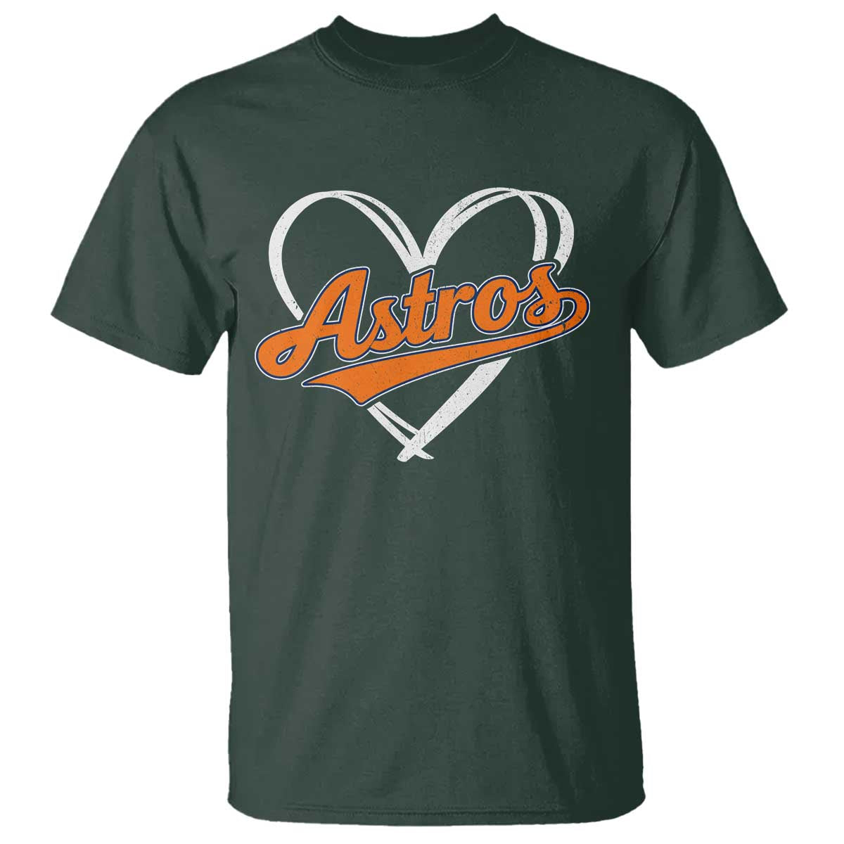 Vintage Astro Name Sports Style T Shirt Varsity Script Vintage Baseball Heart Graphic