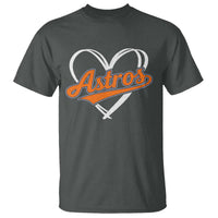 Vintage Astro Name Sports Style T Shirt Varsity Script Vintage Baseball Heart Graphic