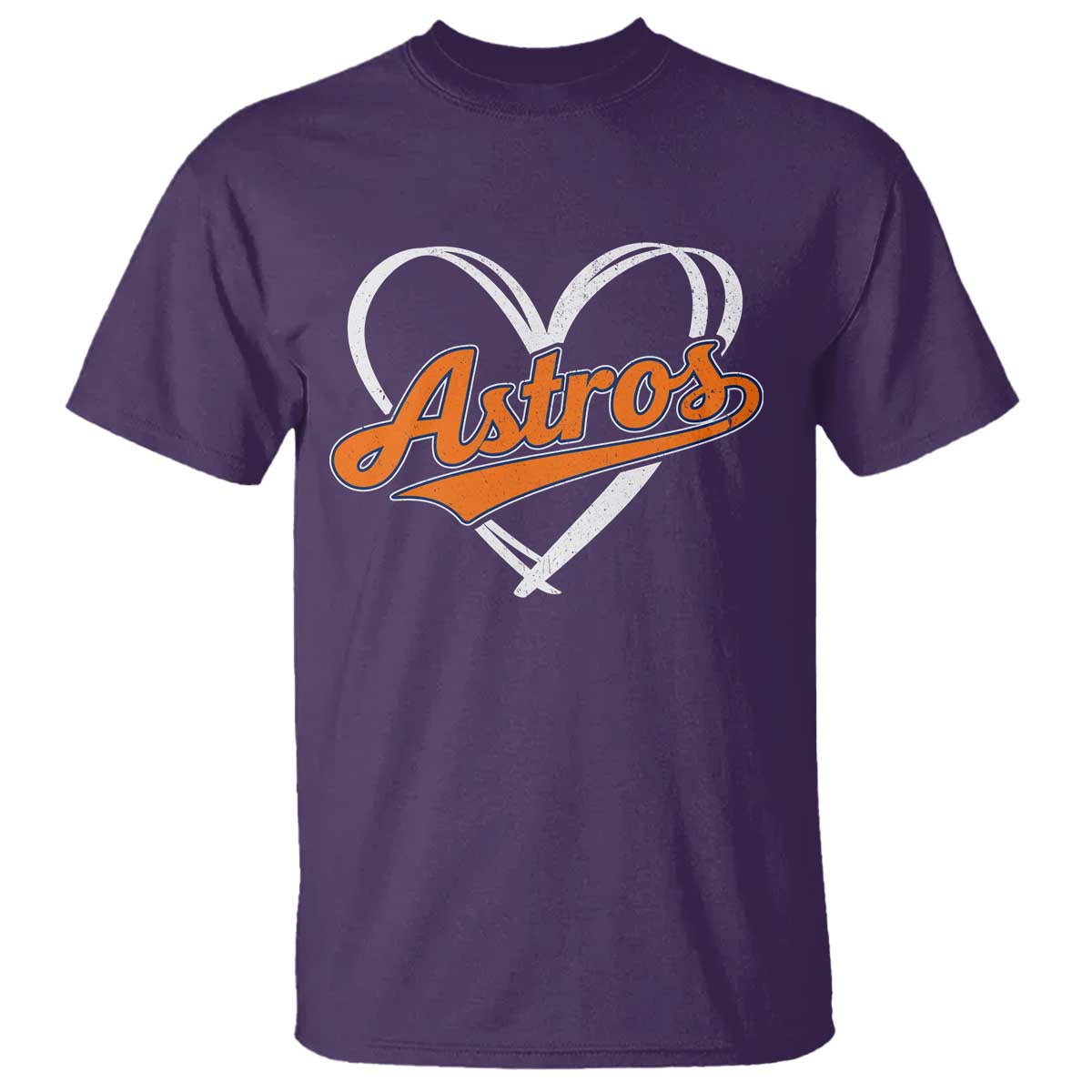 Vintage Astro Name Sports Style T Shirt Varsity Script Vintage Baseball Heart Graphic