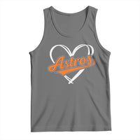 Vintage Astro Name Sports Style Tank Top Varsity Script Vintage Baseball Heart Graphic