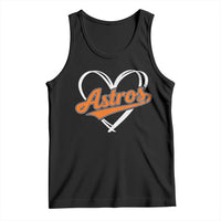 Vintage Astro Name Sports Style Tank Top Varsity Script Vintage Baseball Heart Graphic