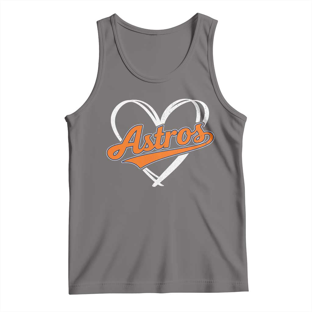 Vintage Astro Name Sports Style Tank Top Varsity Script Vintage Baseball Heart Graphic